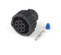 UHNYTRV 1 Jeu De Boîtiers Din Circulaires Tyco Amp Bu-ste Kpl, 7 Broches, Connecteur Mâle Femelle 1.5MM, Prise 968421-1 967650-1 1718230-1(Follow me cheaper,5 Sets)