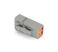 UHNYTRV Connecteur automatique 2 broches gris DTP06-2S étanche Deutsch DTP mâle femelle tête et borne faisceau de câbles prise de courant(Male set)