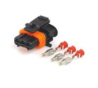 UHNYTRV Connecteur de capteur automobile étanche, 1 jeu de 3 broches, 3.5 Mm, pression de carburant de voiture, prise mâle femelle / 1928403110 1928404073(Follow me cheaper-01,5 Sets)