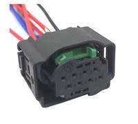 UHNYTRV Connecteur de faisceau avant de voiture, 8 broches 1-1534229-1, aide au changement de voie automobile, prise/ACC, Applicable à A4/5/6/7/8(8p female,1 set)