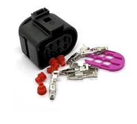 UHNYTRV Connecteur de tuyau d'échappement étanche automobile, 6 broches, 3.5mm, LSU 4.2, capteur d'oxygène, prise 1J0973833 1J0973733(Bruin,1 Set)