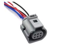 UHNYTRV Connecteur de vanne EGR à 6 broches, avec faisceau de câbles de 15cm, 18awg, 1J0 973 713G, 42121200, 4G0973813B, 4G0 973 813B(Grå)