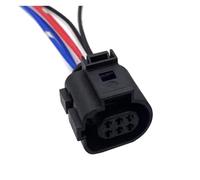 UHNYTRV Connecteur de vanne EGR à 6 broches, avec faisceau de câbles de 15cm, 18awg, 1J0 973 713G, 42121200, 4G0973813B, 4G0 973 813B(Black)