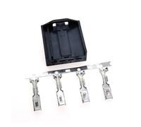 UHNYTRV Connecteur noir 4 broches 1719093-3 B, prise de haut-parleur de voiture, prise de basse automatique, connecteur électrique de voiture(2 PCS)