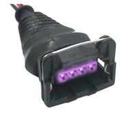 UHNYTRV Connecteur scellé de câble de faisceau de câbles étanche automatique, 1 jeu de 4 broches, EFI femelle EV1, connecteur de bobine d'allumage d'injecteur de carburant(1 set)