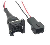 UHNYTRV Faisceau de câbles d'injecteur de carburant EFI 2 broches DJ70227-3.5-21 AMP Junior Power (Mini Timer) Connecteur étanche avec démarrage(2p male female,1 set)