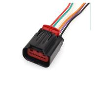 UHNYTRV Pédale d'accélérateur automatique à 6 broches, connecteur de capteur de prise d'accélérateur étanche Applicable à 1438153-5 1-1419168-1 avec fil de 15cm 1 pièces(6p female A)