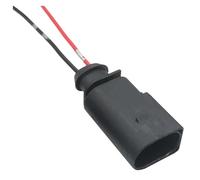 UHNYTRV Prise de faisceau de câbles étanche automatique à 2 broches de 3,5 mm, prise de klaxon électrique 1J0973722 1717692-1 1717692-6 avec fil(2p male,1 set)