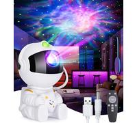 UHOMFUN Projecteur de galaxie astronaute pour chambre à coucher, projecteur d'étoiles d'astronaute avec nébuleuse et télécommande, projecteur d'espace réglable à 360°, cadeau pour enfants et adultes,