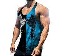 UHouse Debardeur Homme Décontracté Maillot De Corps Leger Top Gym 2025 Débardeur Respirant Tshirt Running Vêtements Fin Cut Habit Produits Amazon Bleu XXL