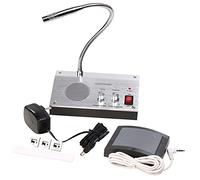 UHPPOTE Interphone de sécurité double voie pour banque, bureau, magasin, gare routière, hôpital, interphone, haut-parleur externe en verre