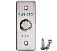 UHPPOTE Interruption Bouton de Sortie Exit Déverrouillage Panneau en Acier Inoxydable pour la Porte Creuse