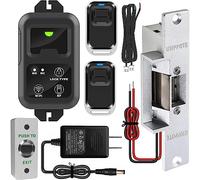 UHPPOTE Kit de verrouillage de porte électrique WiFi 2,4 GHz avec télécommande et application smartphone