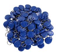 UHPPOTE Proximité Em 125KHz RFID Id Card Tag Token Key Chain Keyfob Lecture Seule Couleur Bleu (Lot de 100)