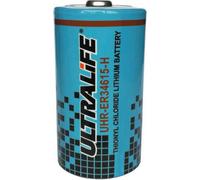 UHR-ER34615-H Pile lithium Ultralife 3,6 volts 14,5 Ah cellule D courant fort -55°C à +85°C