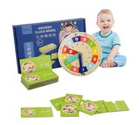 Uhr Zum Lernen Für Kinder, Holz Lerntafel Uhr,Lernuhren für Kleinkinder, Lernuhr Kinder,Lernspielzeug, Montessori Spielzeug Geschenk Learning Resources Kit für Kinder Kleinkinder 3 4 5 6 7 Jahren