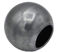 UHRIG Boule Creuse en Fer Ø 70 mm, avec Trou Ø 36 mm, Boule d’Acier Nue, par Exemple pour clôture, Garde-Corps, Portail de Jardin et Bien Plus Encore.