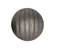 UHRIG Boule en Forme de Fer forgé, Boule de Fer rainurée Ø 50mm en Acier forgé, Boule décorative Solide, par Exemple pour clôture, Garde-Corps, poteaux de clôture et Bien Plus Encore.