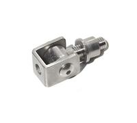 UHRIG Charnière de portail courte réglable M12 en acier inoxydable V2A, avec écrou à souder, par exemple pour un portail de jardin, une porte de clôture et bien plus encore.