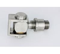 UHRIG Charnière de portail en acier inoxydable M20 V2A Charnière de portail, charnière de portail réglable, sangle à souder, par exemple pour portail de jardin