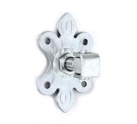 UHRIG Charnière de portail - Sangle de portail réglable galvanisée - Ange de porte - Charnière courte à visser avec plaque forgée - M20 pour portes de jardin et plus encore