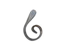 UHRIG Élément ornemental en fer, arche forgée en acier, ornement en fer forgé pour clôture, garde-corps et bien plus encore. (H : 120 mm, L : 80 mm, à partir de 12 x 6 mm)