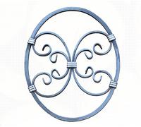 UHRIG Ornement en Fer forgé à partir de Fer, par Exemple comme élément ornemental pour Les grilles de fenêtres, Les Garde-Corps, Les clôtures, Les Portes de Jardin et Bien Plus Encore.