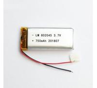 UHRSERNJ 2 5 10 ions Lithium polymère 3,7 V 750 mAh 802045 avec connecteur JST 2,0 mm.(10pcs no Connector)