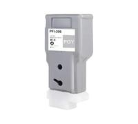 UHRSERNJ 300 ML PFI206 PFI 206 PFI-206 CARTRIDE À L'ENK Compatible Fonctionne avec IPF6400 IPF6400S IPF6450 IPF6400SE(PFI-206-PGY)