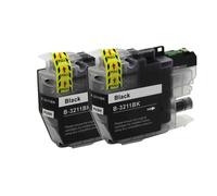 UHRSERNJ Cartridge à Encre Compatible LC3211 LC3213 Compatible avec DCP-J772DW DCP-J774DW MFC-J890DW MFC-J895DW INKET INKET INKET Fonctionne(2 Blacks)