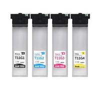 UHRSERNJ Cartridge à Encre Compatible T11G T11G1 T11G2 T11G3 T11G4 Pigment Encre Pigment Compatible avec WF-C5390 WF-C5390DW WF-C5890DWF Imprimante Workforce Pro Series(4color)