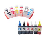 UHSTJW Cartouche à Encre 6Color Recharge avec Puce d'arc T378 T478 XP15000 Compatible avec l'expression Photo HD XP-15000(6-Color Set)