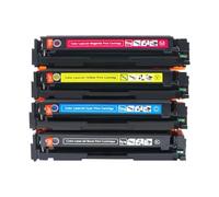 UHSTJW Cartouche de Toner 4 Couleurs Compatible avec Puce Compatible avec 207a 206A, Fonctionne avec l'imprimante M282nw M283fdn M283fdw M283cdw MFP M255dw M255nw W2210A(207A 1set with Chip)