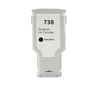 UHSTJW Cartouche d'encre 300ml Compatible avec l'imprimante 738 738 676M6A 676M7A 676M8A 498N8A DesignJet T950 T850(300ML - MBK)
