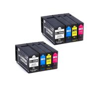 UHSTJW Cartouche d'encre Compatible avec PGI-1200XL PGI-1200 XL 1200XL Compatible avec MAXIFY MB2320 MB2020 MB2720 MB2120 MB2050 2350(4color 2set)