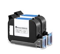 UHSTJW Cartouche d'encre Noire à solvant étanche, 12.7mm, séchage Rapide, Compatible avec 1/2/3/5 pièces d'imprimante à Jet d'encre Portable en Ligne(2PC-Black)