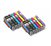 UHSTJW Cartouche d'encre PGI580 CLI581, Compatible avec TS8150 TS8151 TS8152 TS8250 TS8251 TS8252 TS8350 TS9150 TS9155(2SET 12PK)