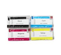 UHSTJW Cartouche d'encre Rechargeable, Ensemble de 4 Couleurs, avec Puce Arc, Compatible avec 952 953 954 955, Compatible avec Officejet Pro 7720 7740 8210 8710 8720 8730(Only Arc Chip)