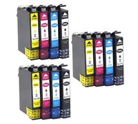 UHSTJW Cartouches d'encre 39XL T39XL 39 T39 C13T04L192, compatibles avec Les imprimantes XP-2105 XP-4105, Lot de 4 encres Couleur, Noir, Cyan, Magenta(12pcs 3set)