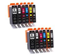 UHSTJW Ensemble de Cartouches d'encre compatibles PGI-820XL CLi-821 Compatible avec IP3680 IP4680 IP4760 MX868 MX876 MP545 MP558 MP568 MP628 MP638 Disponible en 1 2 3 4 Options de Jeu(6COLOR 2SET)