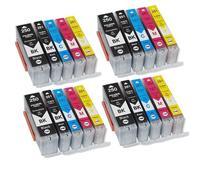 UHSTJW Paquet de 20 Cartouches d'encre Rechargeables PGI-250 CLI-251 compatibles avec MG6320 MG7120 MG7520 IP8720 avec Puce Arc