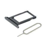 UHTECH Tiroir Carte Sim de Rechange Compatible avec iPhone XS - 6.5 inch - 2018 - INCL. Joint en Caoutchouc et l'épingle SIM - Support Carte SIM - Gris/Gray