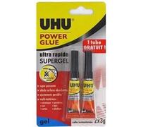 UHU - 1 Tube de Colle uhu power glue gel 3g + 1 tube gratuit