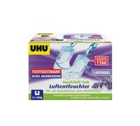 UHU 3-53176 Lot de 2 recharges d'aimant d'humidité Lavande 450 g
