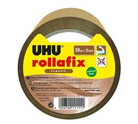 UHU Ruban adhésif d'emballage Rollafix 36914 – 50 m x 50 mm brun