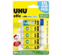 Uhu 45275 Lot de 5 Bâtons de colle avec 4 bâtons Stic et 1 bâton Magic Stic 8,2 g (Import Allemagne)