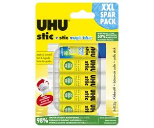 Uhu 45275 Lot de 5 Bâtons de colle avec 4 bâtons Stic et 1 bâton Magic Stic 8,2 g (Import Allemagne)
