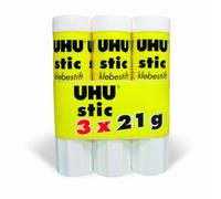 Uhu 46445 Lot de 3 Bâtons de colle 21 g (Import Allemagne)