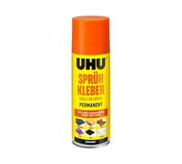 UHU Colle en spray Permanente, transparente, application uniforme 200 ml