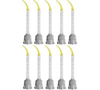 UHU Mélangeur court courbé 70 mm – 10 pièces en sachet – pour cartouches double chambre 50 ml